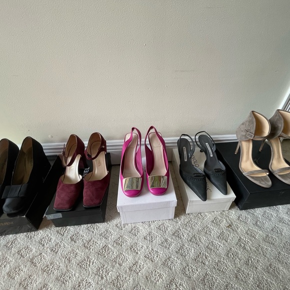 YSL, DIOR, CHANEL, MANOLO BLAHNIK & MORE. VINTAGE DESIGNER SHOE BUNDLE. - Picture 4 of 9